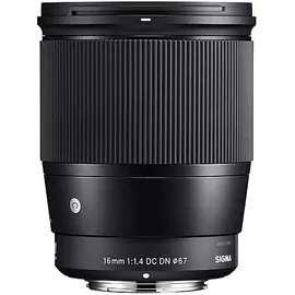 Sigma Contemporary 16 mm f./1.4 DC DN Canon R-Mount, Schwarz)
