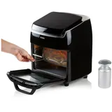 Domo Heißluftfritteuse Mini Backofen Rotierkorb & Salzstreuer