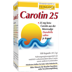 Carotin 25 Feingold Kapseln 100 St