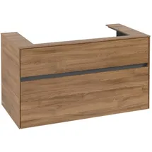 Villeroy & Boch Collaro Waschbeckenunterschrank 100 x 55 cm Kansas Oak