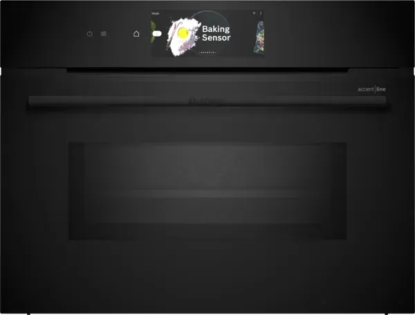 Bosch CMG978NB1 Serie 8, Einbau-Kompaktbackofen mit Mikrowellenfunktion, 60 x 45 cm, Schwarz