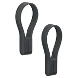 ZONE Denmark Handtuchaufhänger, Magnetische Handtuchclips, Klammern/Clips für Handtücher und Geschirrtücher, 9 cm, 2 Stück, Schwarz