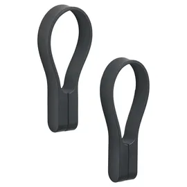 ZONE Denmark Handtuchaufhänger, Magnetische Handtuchclips, Klammern/Clips für Handtücher und Geschirrtücher, 9 cm, 2 Stück, Schwarz