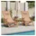 vidaXL Strandstühle 2 Stk. Klappbar Taupe Stoff und Massivholz 59 x 59 x 108 cm grau