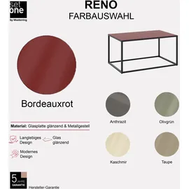 Set One by Musterring Reno Rot/Schwarz Glas 100 x 50 cm