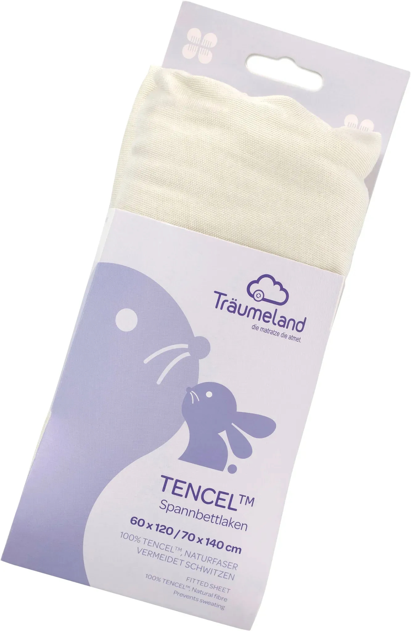 Bettlaken TRÄUMELAND "hochwertiges Spannbetttuch aus Tencel", grün (mint), B:70cm L:140cm, Tencel, Obermaterial: 100% Lyocell (TENCEL), Laken, Tencel sorgt für ein besonders trockenes, gesundes Schlafklima
