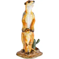 Pillendose Erdmännchen Schmuckdose Murmeltier Figur cl212 Palazzo Exklusiv