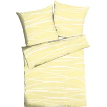 KAEPPEL Motion Mako-Satin gelb 135 x 200 cm + 80 x 80 cm