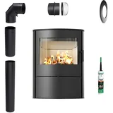 Freistehender Kaminofen Koza KRATKI ROLLO 2 10 kW fi150 für Holzset