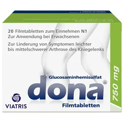 Dona 750 mg: Kniearznei bei Arthrose, hochdosiertes Glucosamin
