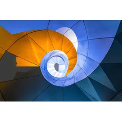 Fototapete PAPERMOON "Photo-Art HUA ZHU, SCHNECKENSTREPPE", bunt, B:4,50m L:2,80m, Vlies, Tapeten