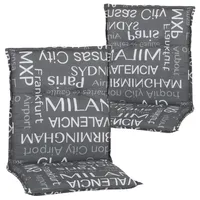 nyvi Sitzauflage 100 x 50 cm grau 2 St.