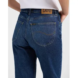 LEE 5-Pocket-Jeans "LEE-CAROL", Damen, Gr. 29, Länge 33, schwarz_humor, Denim/Jeans, Obermaterial: 67% Baumwolle, 32% Lyocell, 1% Elasthan, straight fit lang, Jeans 5-Pocket-Jeans, hohe Leibhöhe