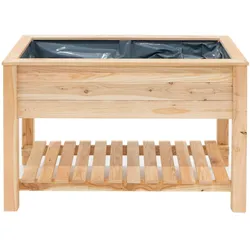 Tchibo - Stelzenhochbeet mit Boden - 120x65x75cm - naturfarben - Holz