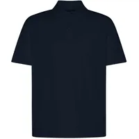 Bugatti Poloshirt BUGATTI, Herren, Gr. L, schwarz (390, marine), 50% Baumwolle, 50% Polyester, unifarben, normal, ohne Ausschnitt, Shirts, Modern Fit aus einem Baumwollmix
