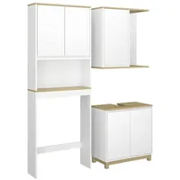 Vicco Livia 3-tlg. Weiß/Eiche