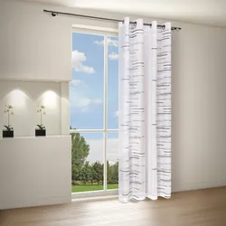 Happy Home Gardine »LORNA«, (1 St.), HxB: 245x140 Happy Home anthrazit 245 cm