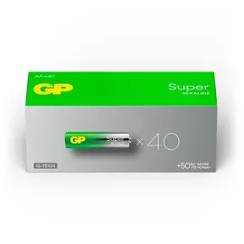 GP 1x40 GP Super Alkaline AA Mignon Batterien PET Box GPSUP15A900C40