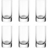 LEONARDO Easy+ Schnapsgläser 6er Set, spülmaschinenfeste Shot-Gläser, Schnaps-Becher aus Glas, Stamper, Gläser-Set, 5 cl, 50 ml