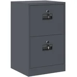 vidaXL Aktenschrank 44 x 50 x 106,5 cm Anthrazit
