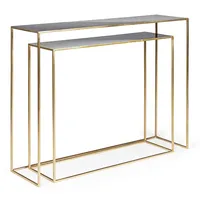 BIZZOTTO Desur Konsolentisch 2er-Set 100x30x75 gold