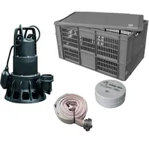 EWUAQUA iFlut Anti-Flut Set Hochwasserpumpe 10202 Tauchmotorpumpe, 8 cbm/h, 15m C-Schlauch