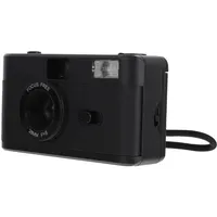 CATIEBYE Retro 35mm Filmkamera Wiederverwendbar aus Langlebigem Abs Kunststoff mit Eingebautem Blitz Kompakte Point Shoot Kamera für Filmfotografie ohne Batterie Vintage Stil für