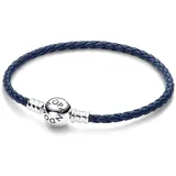 Pandora Momente Armband 592790C01-S2 blau Leder Dunkelblau, 19 cm