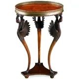 Casa Padrino Beistelltisch Ø 51 x 76 cm Braun/Schwarz