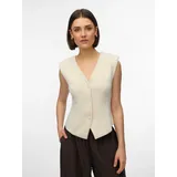 Vero Moda VMSCARLET SL Fitted Top Jersey Beige L