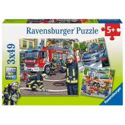Ravensburger  9335 Puzzle Helfer in der Not 3 X 49 Teile 9335