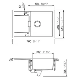 Schock Mono D-100 Flächenbündig bronze + Excenterbetätigung