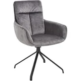 Venjakob Armlehnstuhl, Anthrazit, Metall, Textil, Stativgestell, 61x90x64 cm, Goldenes M, Made in Germany, Dgm, Lederauswahl, Stoffauswahl, Sitzfläche 360° drehbar, Gestellauswahl, automatische Rückholfunktion, Esszimmer, Stühle, Esszimmerstühle, Armlehnenstühle