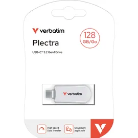 Verbatim Plectra USB-C Flash Drive 128GB weiß