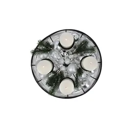 WEBMARKETPOINT Weihnachtsbaumkugel 10er-Set ¦ silber ¦ Glas,Aluminium Ø: 6.0
