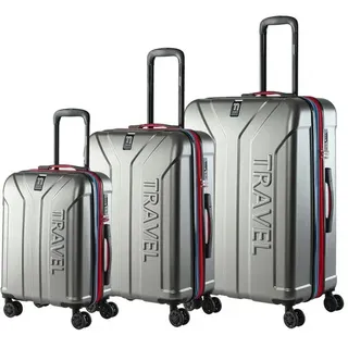 Hartschalenkofferset Premium 3er-Set silber-grau metallic anthrazit