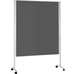 Magnetoplan Mobile Kommunikationswand, Filz grau, 1200 x 1500 mm