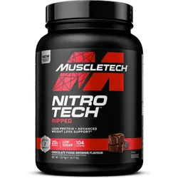 Muscletech Performance Series Nitro-Tech Ripped (4lbs) Chocolate Fudge Brownie EINHEITSFARBE 1810 g