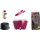 Lotusgrill S Small Kompakt Starter-Set Pflaumenlila