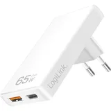 Logilink PA0368 USB Ladegerät USB-A Buchse, USB-C® Buchse Quick Charge 4.0, USB PD 3.0 Weiß