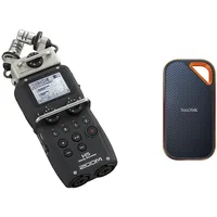 Zoom - H5 - Tragbarer 4-Spur-Recorder mit herausnehmbaren Kapseln - Lieferung mit XY-Kapsel & SanDisk Extreme PRO Portable SSD Externe SSD 1 TB (Externe Festplatte mit SSD Technologie 2