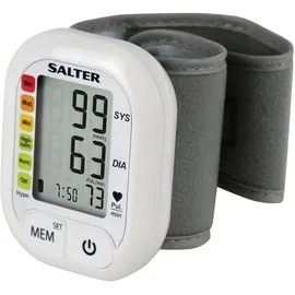 SALTER BPW-9101-EU Automatische Digitales Handgelenk-Blutdruckmessgerät - Speicher für 60 Messungen, Erkennung Enregelmäßigen Herzschlags Und Pulsfrequenz, Enthält Handgelenkmanschette 13,5-21,5cm