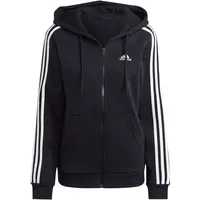 Adidas Damen Essentials 3-Streifen Kapuzenjacke HZ5743 - Black/White, S