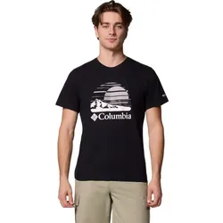 Columbia Path Lake Graphic Tee II black, peaceful perspective (025) XS