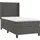 vidaXL Boxspringbett 100 x 200 cm Dunkelgrau