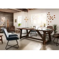 MASSIVMOEBEL24.DE Esstisch Altholz 230x100x78 natur unbehandelt BASSANO #113 -