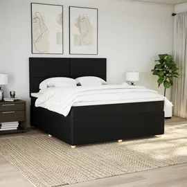 vidaXL Boxspringbett 180 x 200 cm Schwarz
