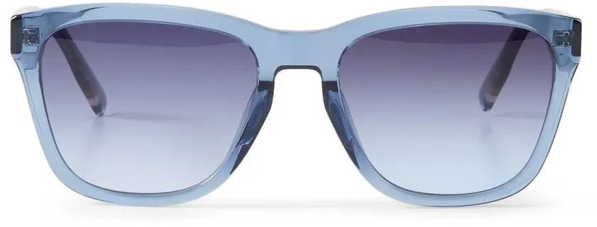 TOM TAILOR Unisex Eckige Sonnenbrille, blau, Farbverlauf, Gr. ONESIZE