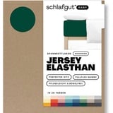 schlafgut Easy Jersey Elasthan Boxspring 140 x 200 - 160 x 220 cm green deep