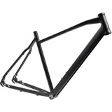 Generisch 28 Zoll Reise Fahrrad Rahmen für Gates Riemen Disc Nabenschaltung Rh 53cm Schwarz Matt